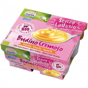 Budino cremoso alla vaniglia senza lattosio 4x100g ECOLIFE