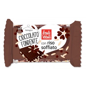 Cioccolato Fondente con Riso Soffiato 25gr Baule Volante