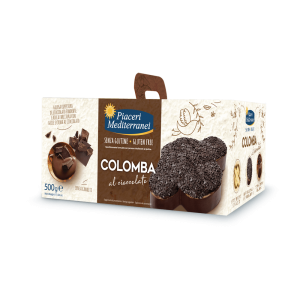 Colomba al Cioccolato senza glutine 500g Piaceri Mediterranei