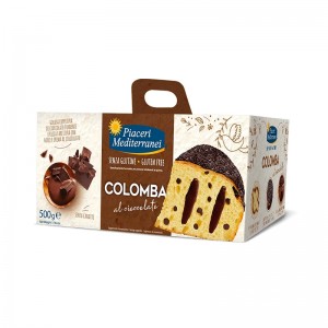 Colomba al Cioccolato senza glutine 500g Piaceri Mediterranei