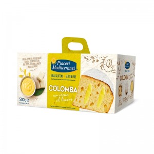 Colomba con Crema al Limone senza glutine 500g Piaceri Mediterranei