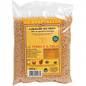 Corallini integrali con farina d'orzo 500g La Terra e Il Cielo