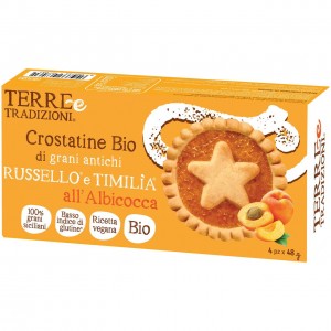 Crostatina di grani antichi albicocca 4x48g TERRE E TRADIZIONI
