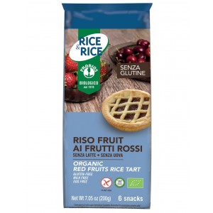 Crostatine di riso ai frutti rossi 6x33g RICE&RICE