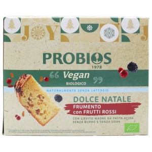 Dolce Natale Vegan Frumento con Frutti Rossi senza latte e uova 500g Probios