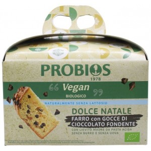 Dolce Natale Vegan Farro con Gocce di Cioccolato Fondente 300g Probios