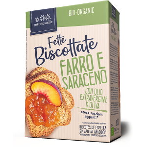 Fette Biscottate di Farro con Grano Saraceno 200g Sottolestelle