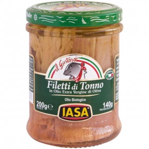 Filetti di tonno in olio extravergine di oliva 200g IASA