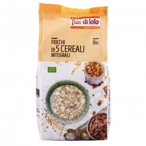 Fiocchi ai 5 cereali integrali 500g Fior di Loto