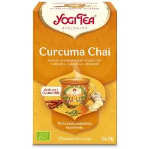 Infuso Ayurvedico Curcuma Chai 17 bustine Yogi Tea
