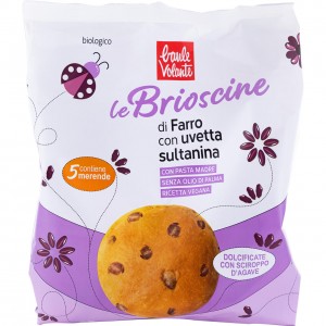 Le brioscine di farro con uvetta sultanina 5x40g Baule volante