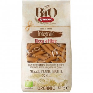 Mezze penne rigate integrali 500g BIOGRANORO