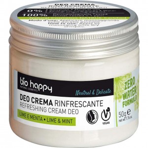 Neutral & delicate - deodorante in crema rinfrescante lime e menta 50g BIO HAPPY