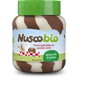 NuscoBio Duo Crema Spalmabile Latte e Nocciole 400g Brinkers