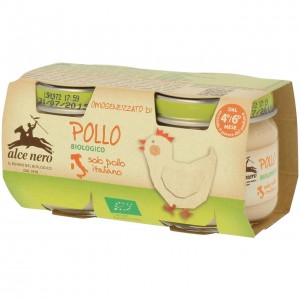 Omogeneizzato di carne di pollo 2x80g ALCE NERO