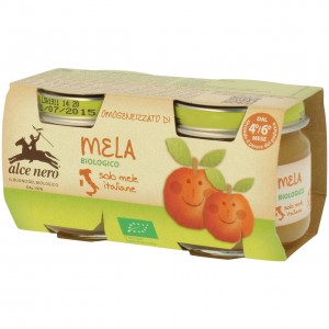 Omogeneizzato di mela 2x80g ALCE NERO