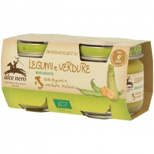Omogeneizzato legumi e verdure 2x80g ALCE NERO