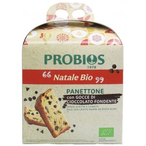 Panettone bio con Gocce di Cioccolato Fondente 500g Probios