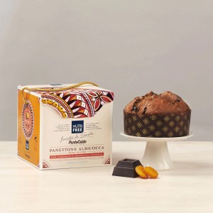 Panettone senza Glutine con Albicocca e Cioccolato Fondente 450g Nutrifree
