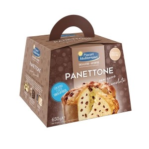 Panettone senza Glutine con gocce di Cioccolato 650g Piaceri Mediterranei