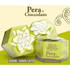 PanPrimavera Pera e Cioccolato Vegan senza latte 500g Sottolestelle