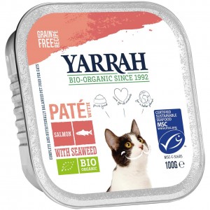 Paté per gatti salmone e alghe 100g YARRAH