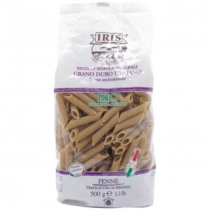 Penne integrali di Grano Duro Italiano 500g Iris