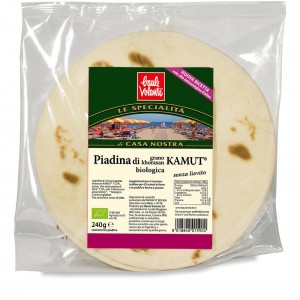 Piadina di grano khorasan KAMUT senza lievito 240g BAULE VOLANTE