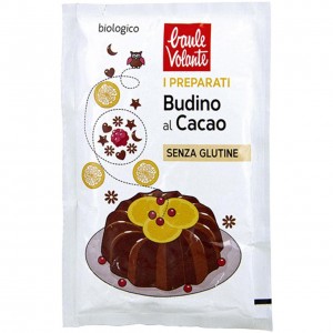 Preparato in polvere per Budino al Cioccolato Vegan Senza Glutine 31g BAULE VOLANTE