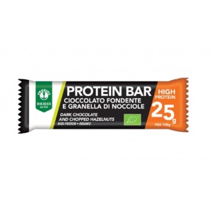 Protein Bar Fondente con Nocciole Senza Glutine 40g Probios