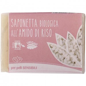 Saponetta all'amido di riso 100g FIOR DI LOTO