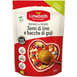 Semi di lino e bacche di goji macinati 200g Linwoods