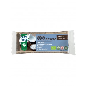 Snack di Riso Cocco e Cacao Senza Glutine 25g Rice & Rice