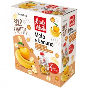 Solo Frutta Mela e Banana 4x100gr Baule Volante