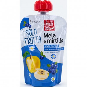 Solo Frutta Mela e Mirtillo 100g Baule Volante