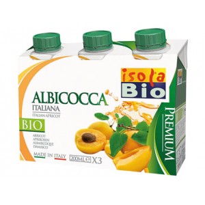 Succo e polpa Premium di albicocca 3x200ml ISOLABIO