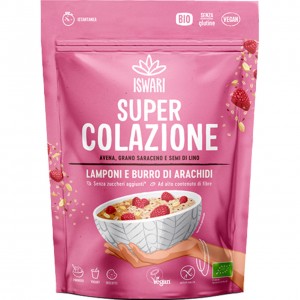 Supercolazione - lampone e burro di arachidi 360g ISWARI