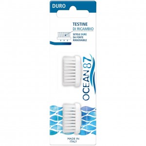 Testine intercambiabili - setole nylon - duro 2pz OCEAN87