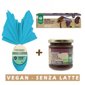 Uovo di pasqua Vegan + Crema vegan ciok + Biscotti Ripieni al Cioccolato