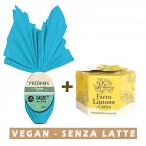 Uovo di Pasqua Vegan + PanPrimavera Farro Limone e Cedro