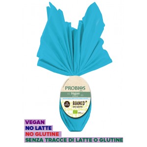 Uovo di Pasqua Bianco Vegan senza latte e Senza glutine 200g Probios