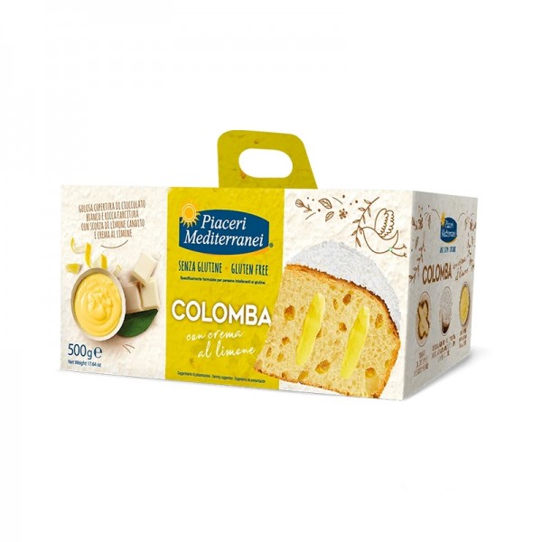 Colomba con Crema al Limone senza glutine 500g Piaceri Mediterranei
