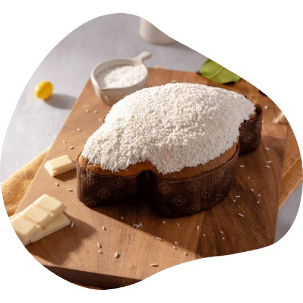 Colomba con crema al limone senza glutine