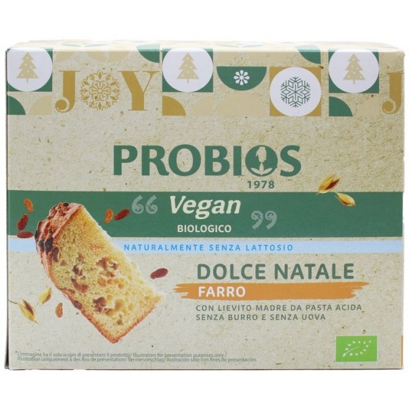 Dolce Natale Vegan di Farro senza latte e uova 500g Probios