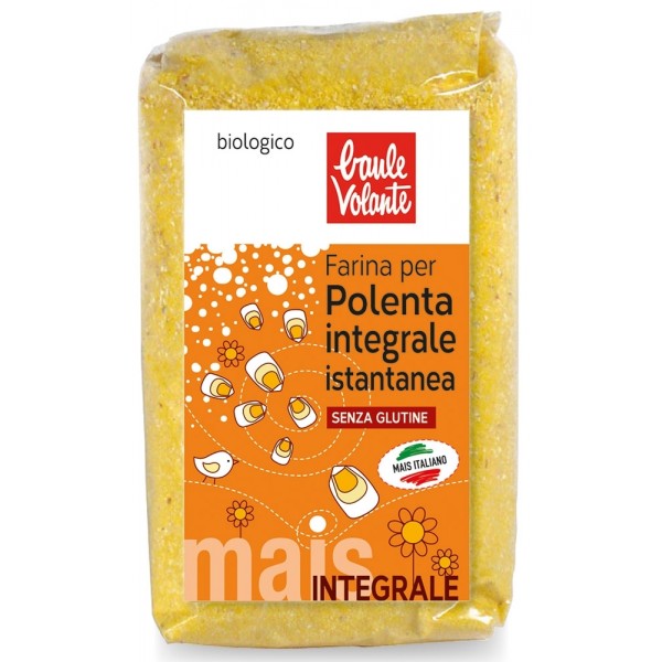 Farina per polenta integrale istantanea 500g BAULE VOLANTE
