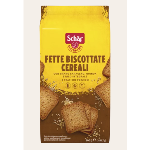 Fette Biscottate ai Cereali senza glutine 3x86,7g SCHAR