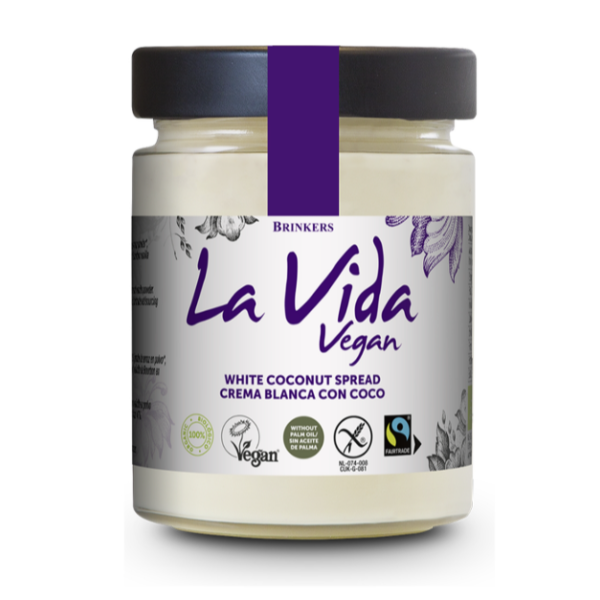 La Vida Vegan Crema Spalmabile Bianca al Cocco 270g Brinkers