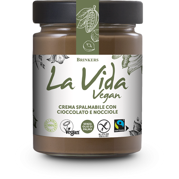 La Vida Vegan Crema Spalmabile Nocciola e Cioccolato 270g Brinkers