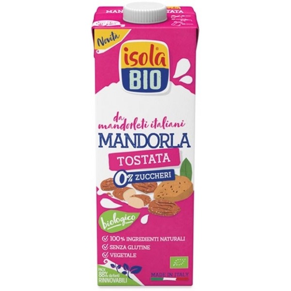 Latte di Mandorla Tostata 1lt Isola Bio