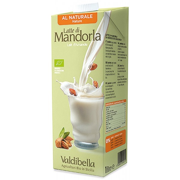 Latte di Mandorle Siciliane Natural 1lt Valdibella